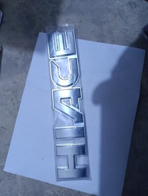 LETRA HIACE plateado