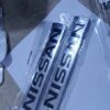 LETRA NISSAN plateado