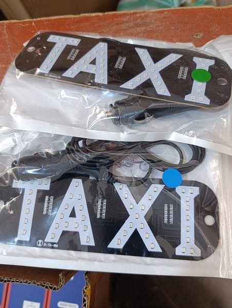 LED TAXI Grande azul verde blanco rojo (USB)